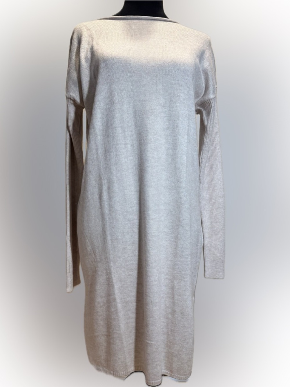 Zara blush pink distressed sweater dress (XL) nwt